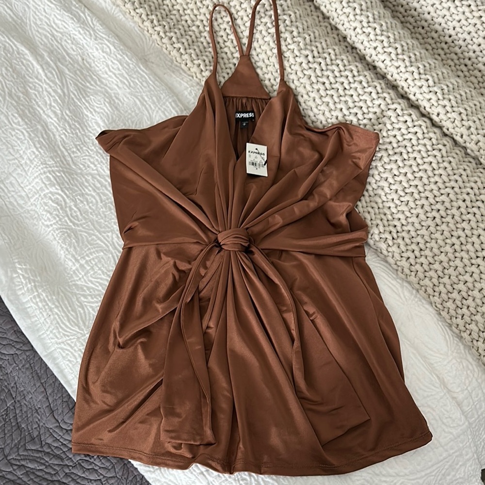 Express Brown tank size medium NWT